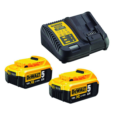 DEWALT DCB115P2-QW KIT 2 BATS.CARRIL XR 18V+CARREGADOR XR 10,8V